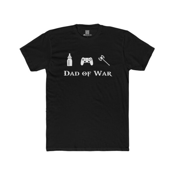 Gaming Dad Cotton Crew Tee - 'Dad of War' Shirt for Fathers Day, Birthdays, and Gamer Dads - Image 7