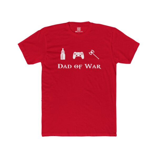 Gaming Dad Cotton Crew Tee - 'Dad of War' Shirt for Fathers Day, Birthdays, and Gamer Dads - Image 13